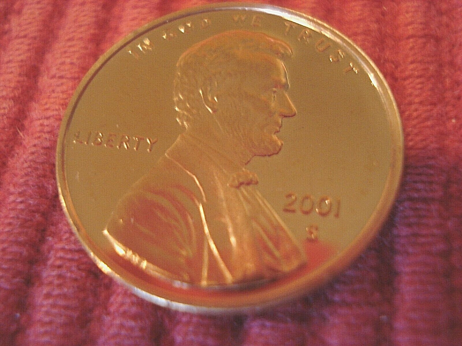 2001 S Lincoln Gem Proof Memorial Penny Super Nice