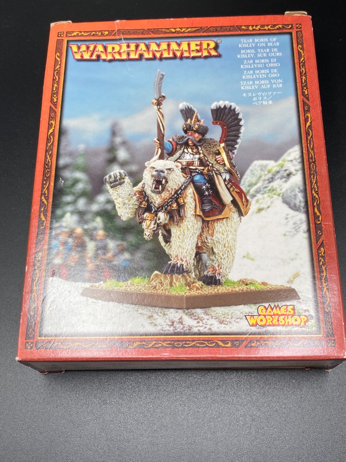 Warhammer - Tsar Boris of KISLEV on Bear - Metal - Complete - Open Box Warhammer - Tsar Boris of KISLEV on Bear - Metal - Complete - Open Box
