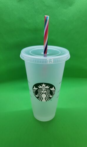 Starbucks 2022 Summer Mystery Color Changing Reusable Cold Cup 24oz Lid & Straw Starbucks 2022 Summer Mystery Color Changing Reusable Cold Cup 24oz Lid & Straw