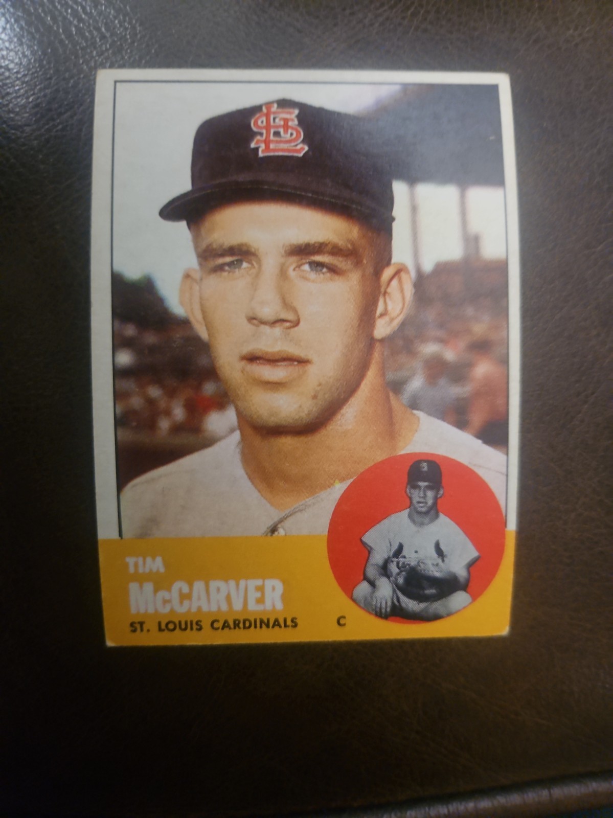 1963 Topps Baseball #394 Tim McCarver NM/MT 1963 Topps Baseball #394 Tim McCarver NM/MT