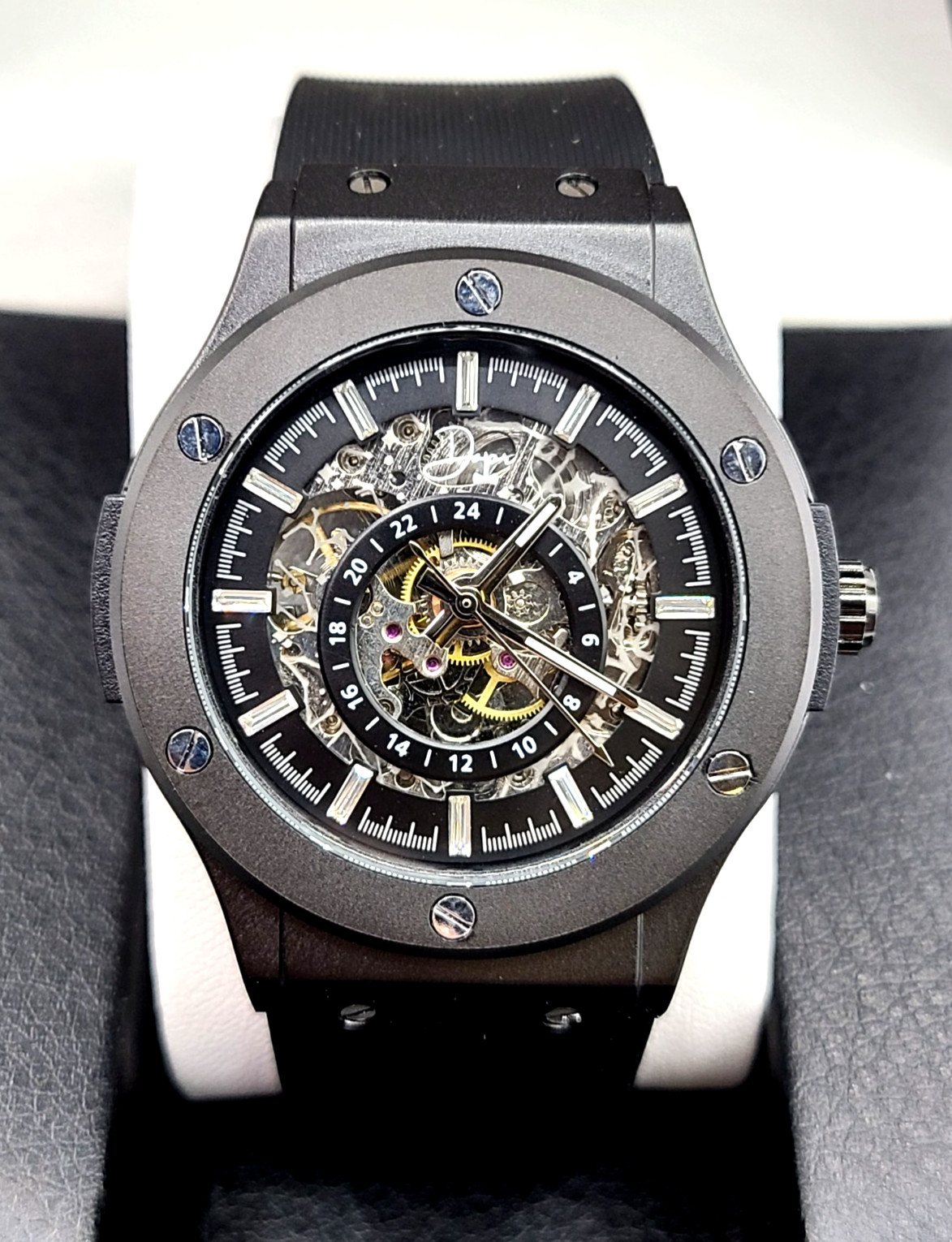 Dapper Skeleton Automatic Luxury Watch - The 199 Gunmetal