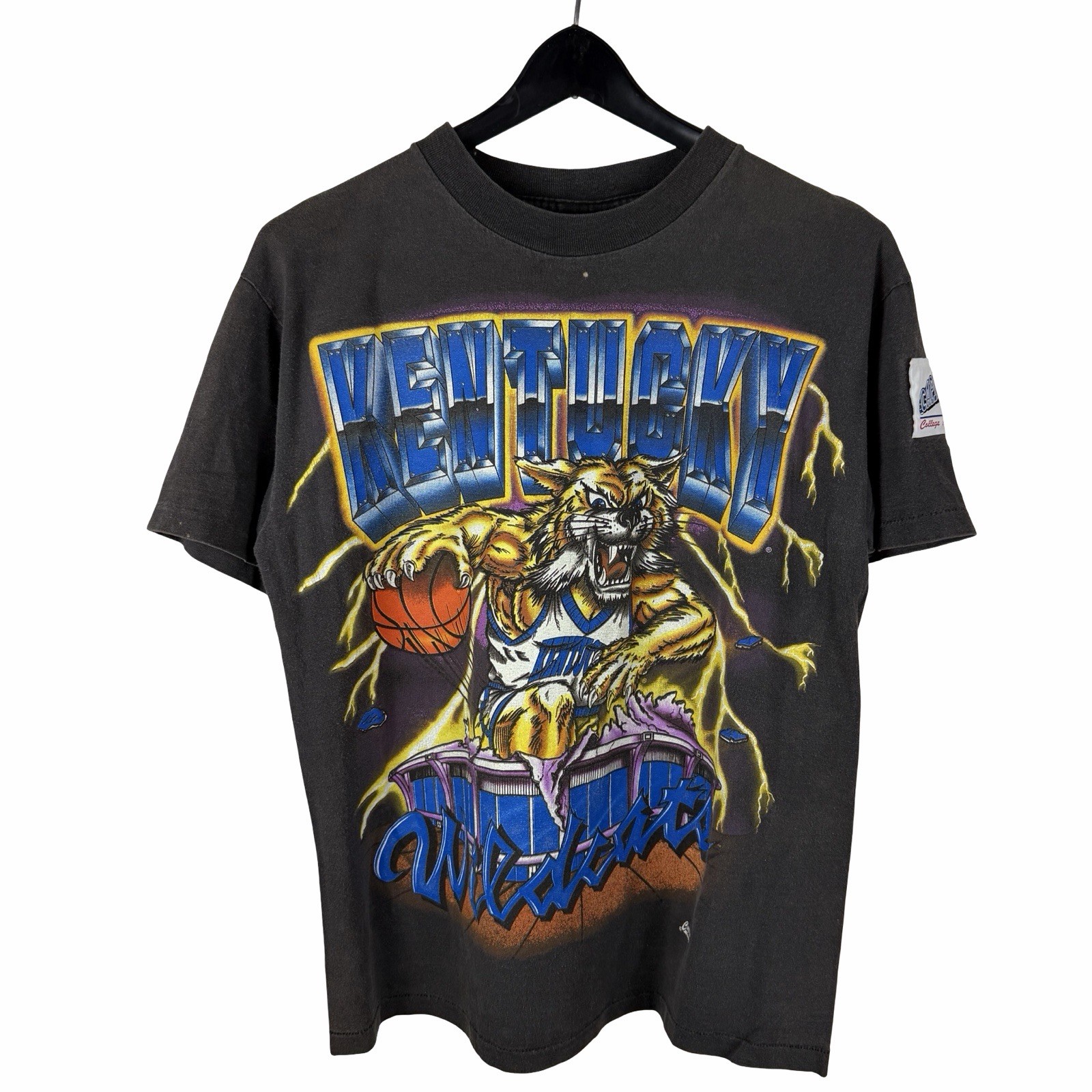 Vintage 90s Capitol Graphic Kentucky Wildcats Lightning College Shirt Size L Vintage 90s Capitol Graphic Kentucky Wildcats Lightning College Shirt Size L