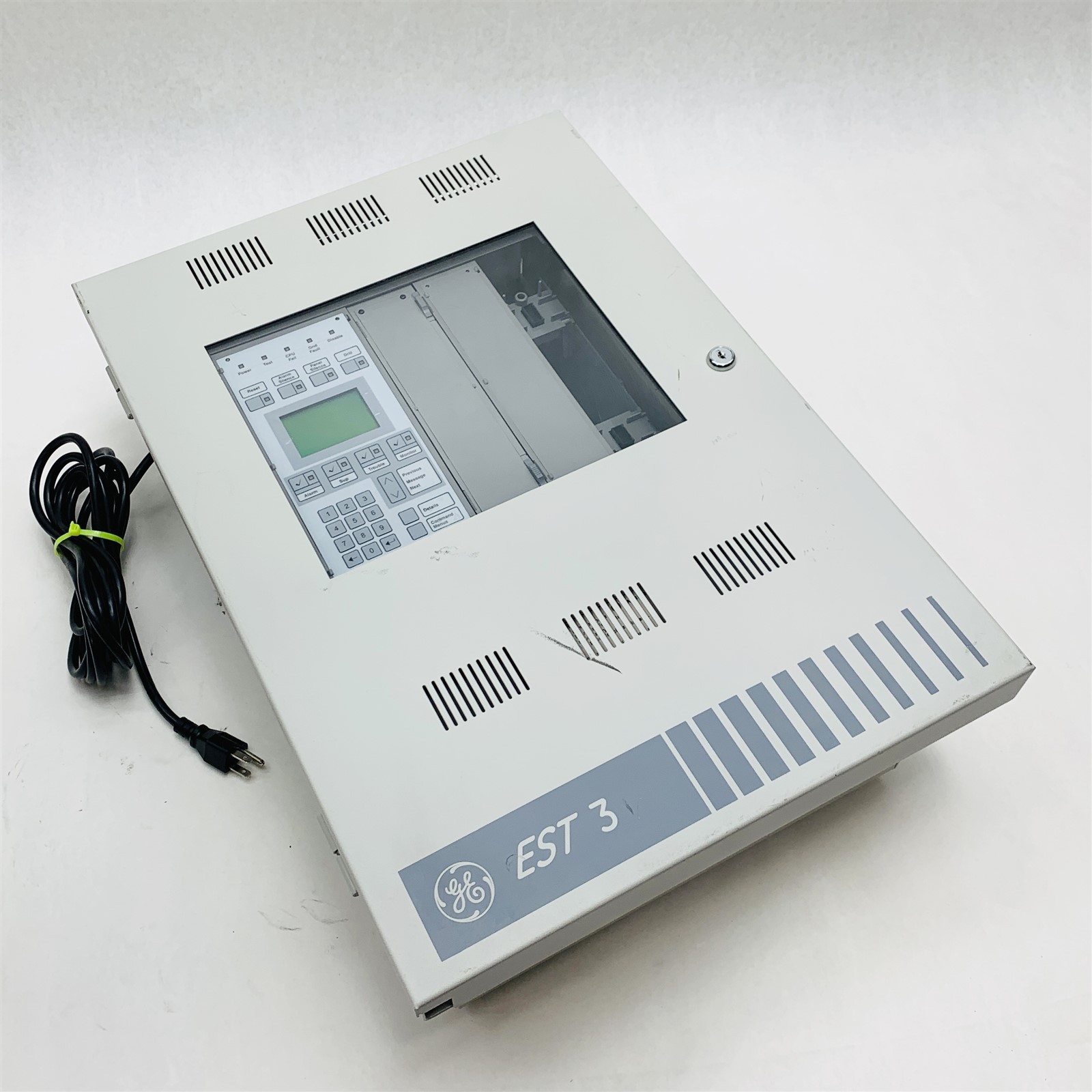 GE EST-3 Signal System Fire Burglary Control Enclosure w/3-PPS/M 3-LCD Module