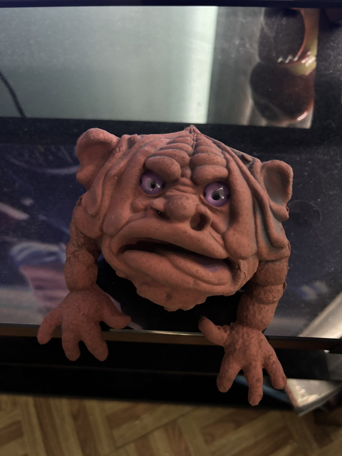 Vintage 1987 Mattel Boglins Blap Brown Rubber Puppet Toy, Rare Vintage 1987 Mattel Boglins Blap Brown Rubber Puppet Toy, Rare