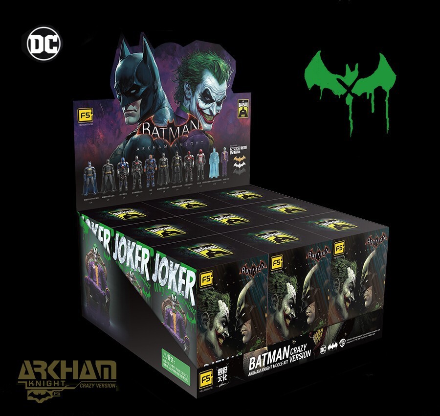 YUANYE DC Batman Arkham Knight Crazy Version Posable Assembly Model Kit Gift NEW