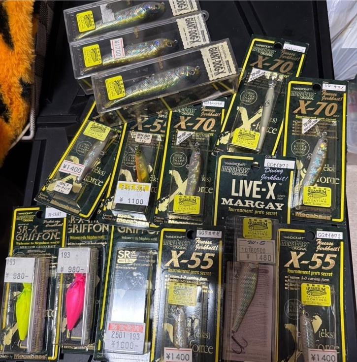 Megabass Vintage 1997-98 Lure Lot 14pc Giant Dog-X Live-X Margay X-70 X-55 JDM
