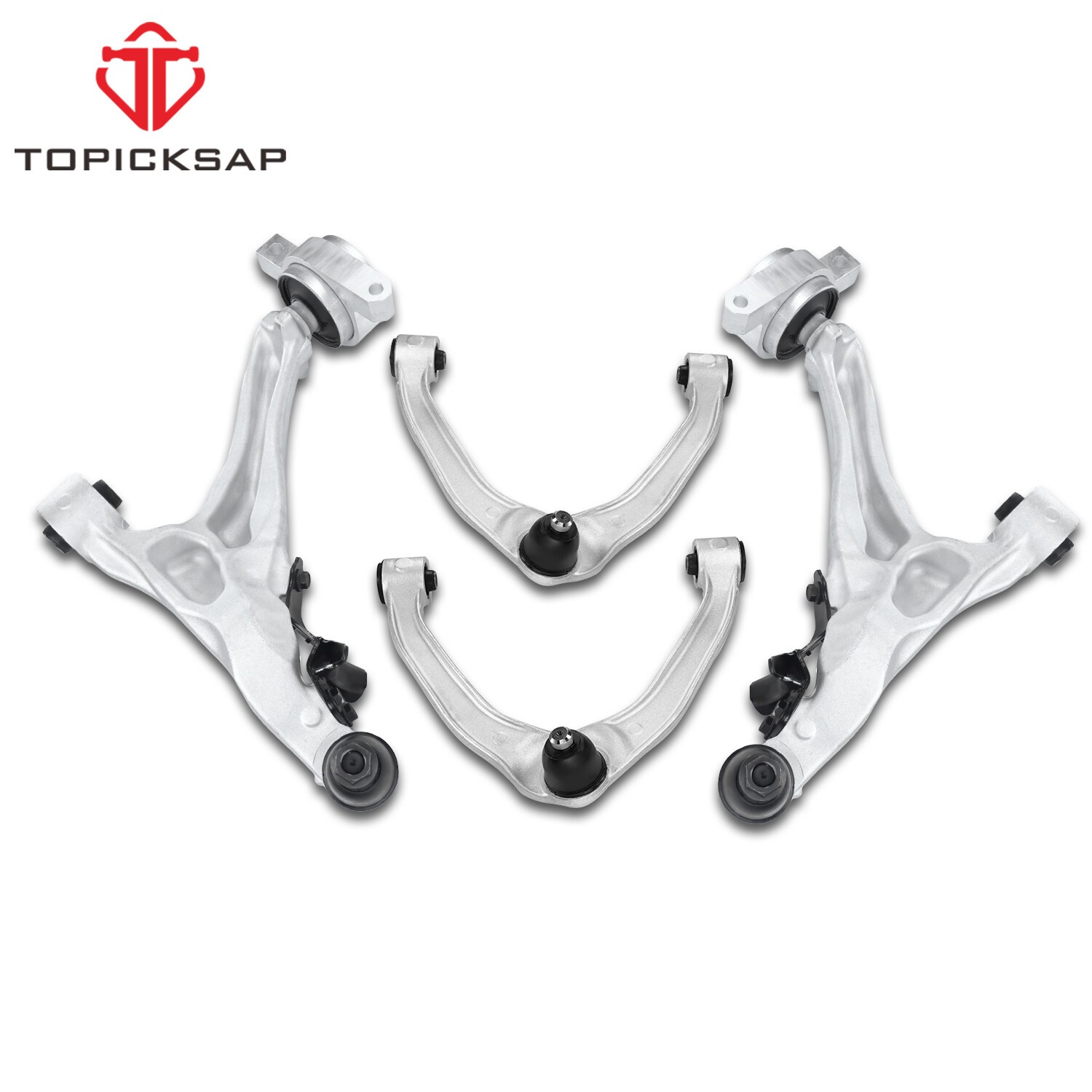 Front Lower Upper Control Arms 4Pcs for EX35 EX37 G37 Q50 Q60 QX50 370Z RWD Front Lower Upper Control Arms 4Pcs for EX35 EX37 G37 Q50 Q60 QX50 370Z RWD