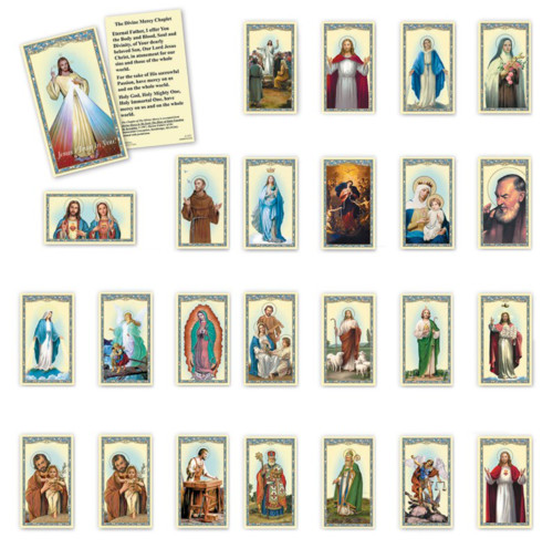Holy Prayer Card Lot 25 Different Cards Jesus, Mary, Joseph, Saints, & Angels Holy Prayer Card Lot 25 Different Cards Jesus, Mary, Joseph, Saints, & Angels