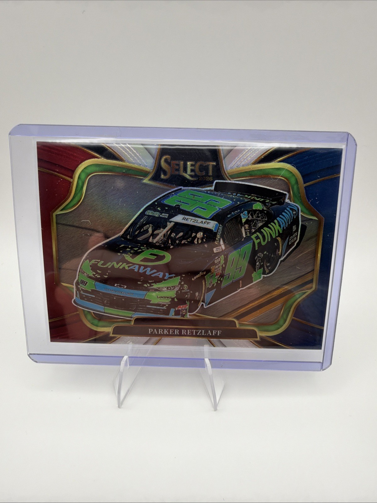 Panini 2026 Select Racing NASCAR Parker Retzlaff Prizm Pit Road Red Blue /149 Panini 2026 Select Racing NASCAR Parker Retzlaff Prizm Pit Road Red Blue /149