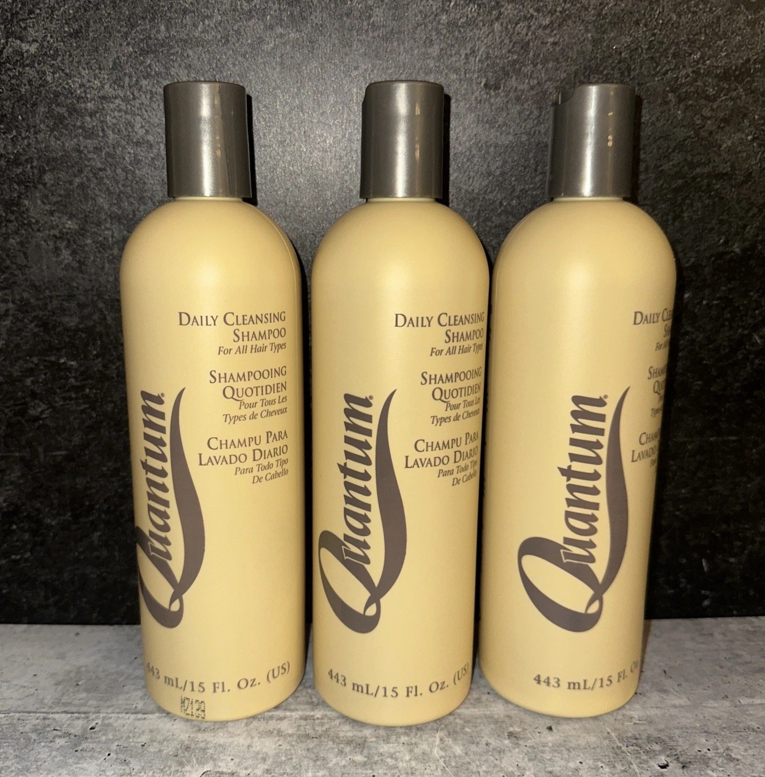 3 Lot Zotos Quantum Daily Cleansing Shampoo All Hair Types 15 oz 3 Lot Zotos Quantum Daily Cleansing Shampoo All Hair Types 15 oz