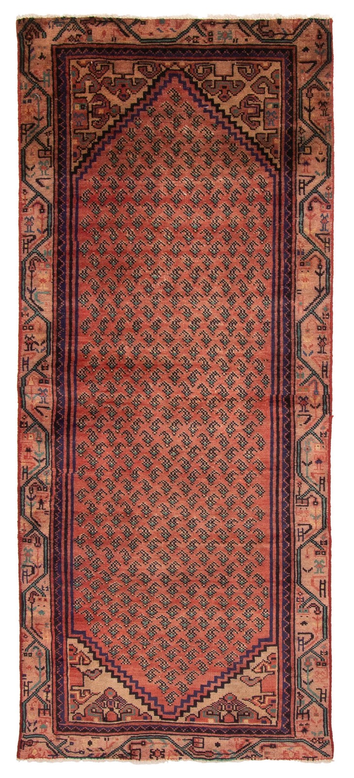 Vintage Traditional Hand-Knotted Area Rug 3\'3\