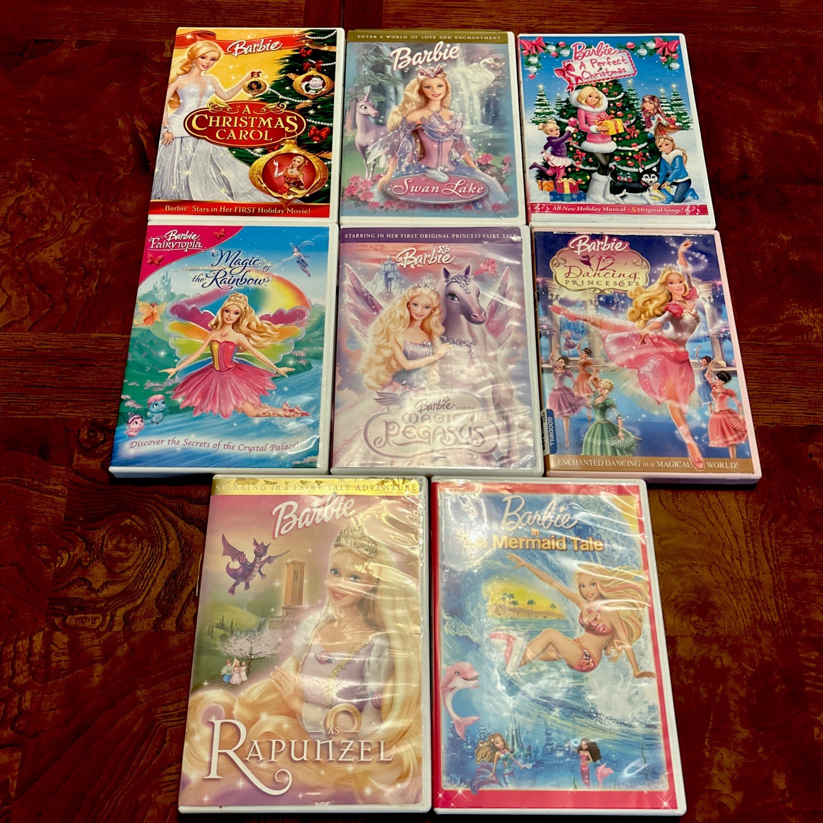 Barbie DVD Movie Collection Lot of 8 RARE FINDS Christmas, Pegasus, Swan Lake + Barbie DVD Movie Collection Lot of 8 RARE FINDS Christmas, Pegasus, Swan Lake +