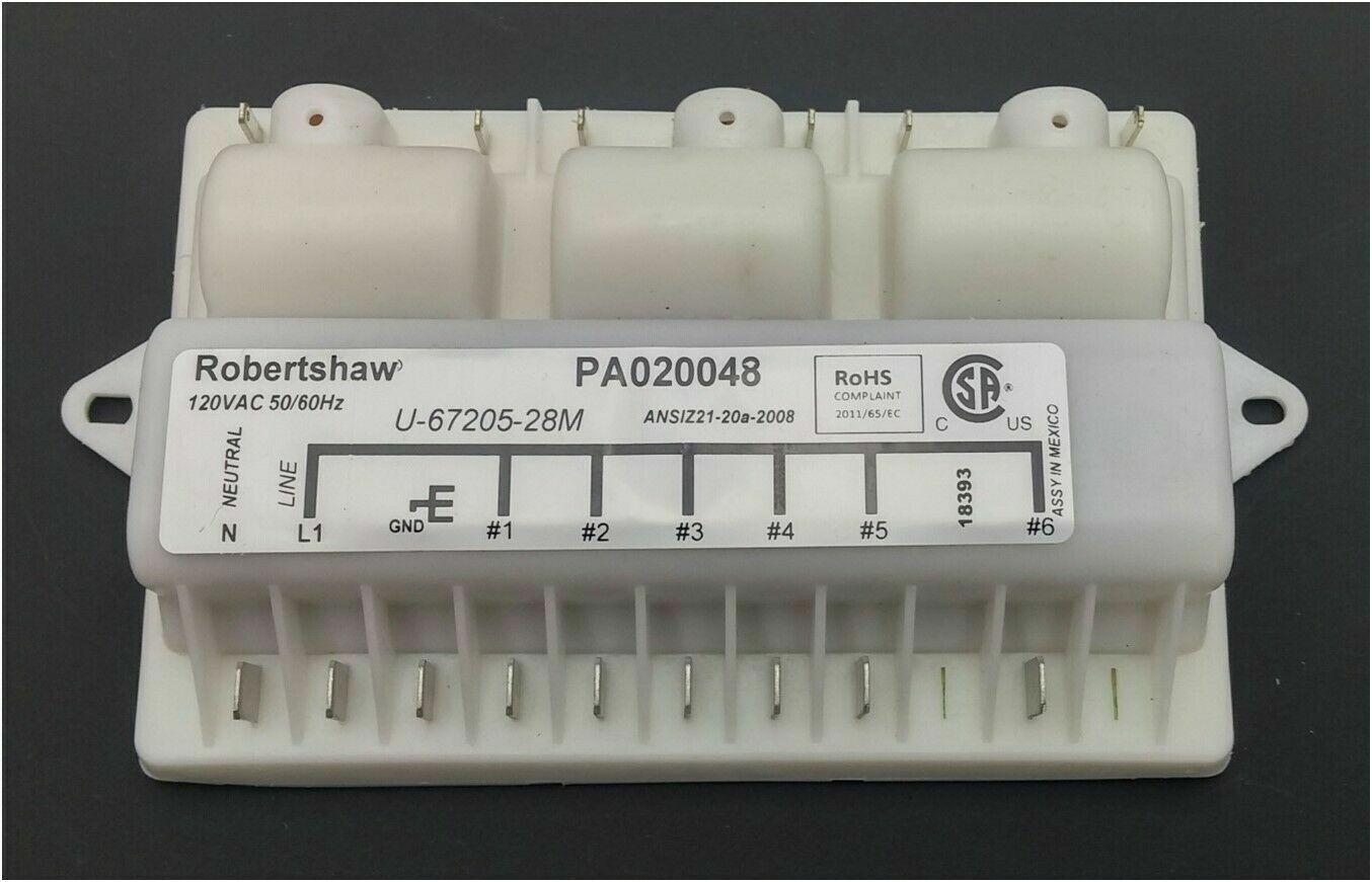 Robertshaw U-67205-28M Invensys 0+6 Re-Ignition Spark Module SAME DAY SHIPPING 