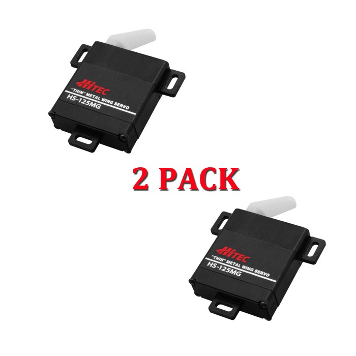 Hitec HS-125MG Slim Metal Gear Wing Servo U 2-PACK HS125MG / HS125 / 125MG