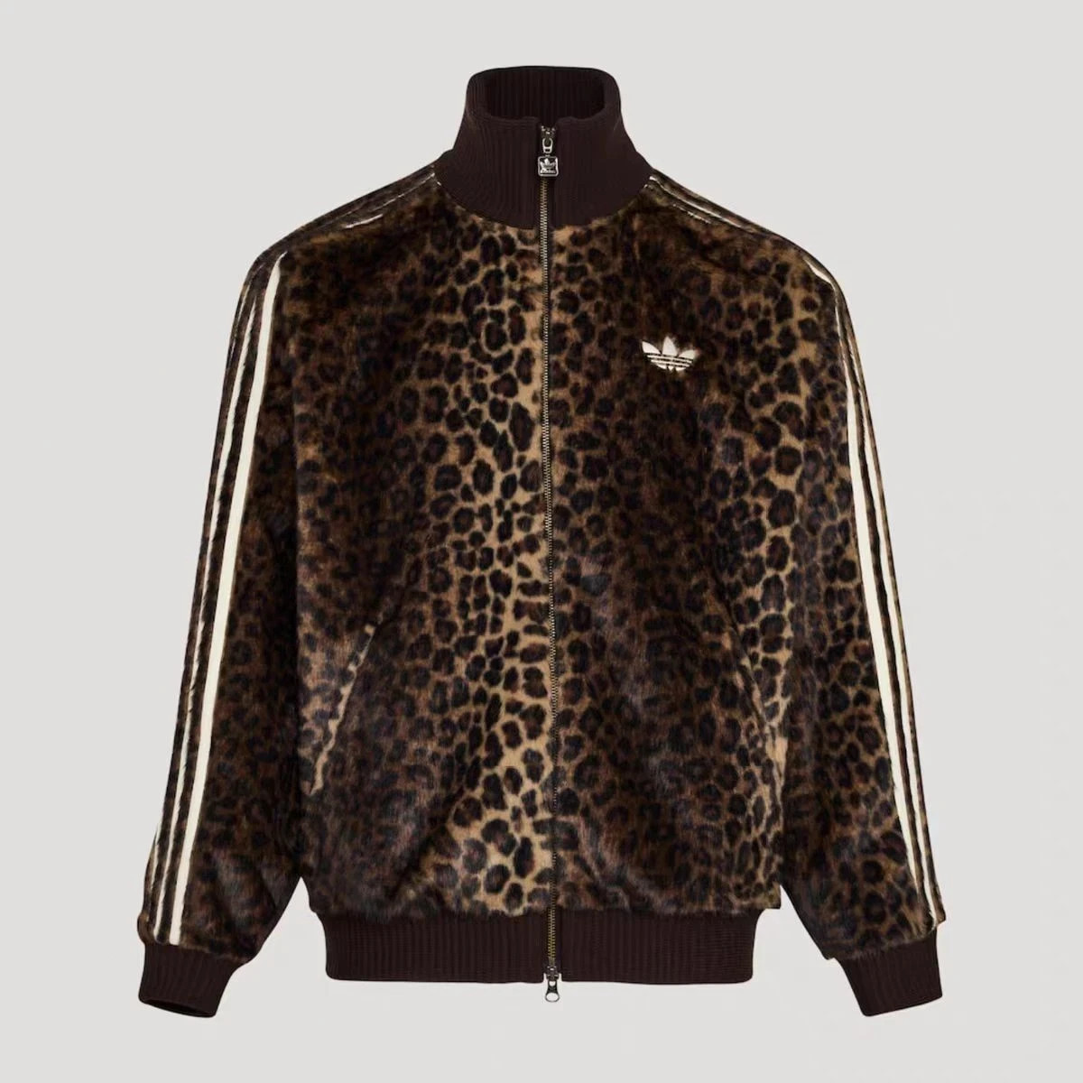Adidas Originals FW25 JQD TT Track Top Leopard Casual Jacket KU9407 Asian Size Adidas Originals FW25 JQD TT Track Top Leopard Casual Jacket KU9407 Asian Size