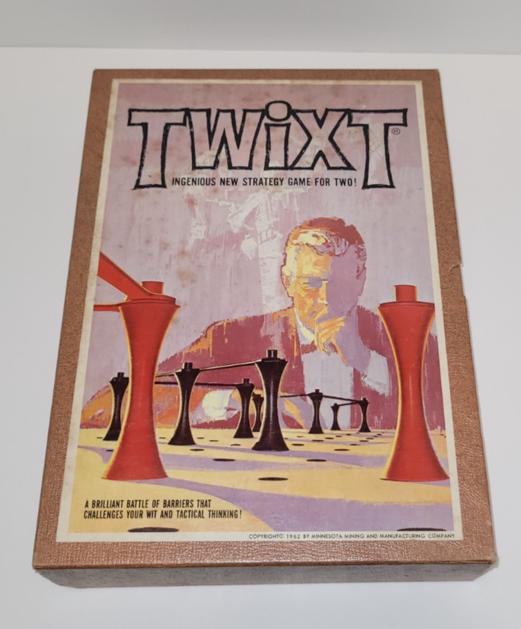 Vintage 1962 3M TwixT Bookshelf Strategy Board Game Alex Randolph