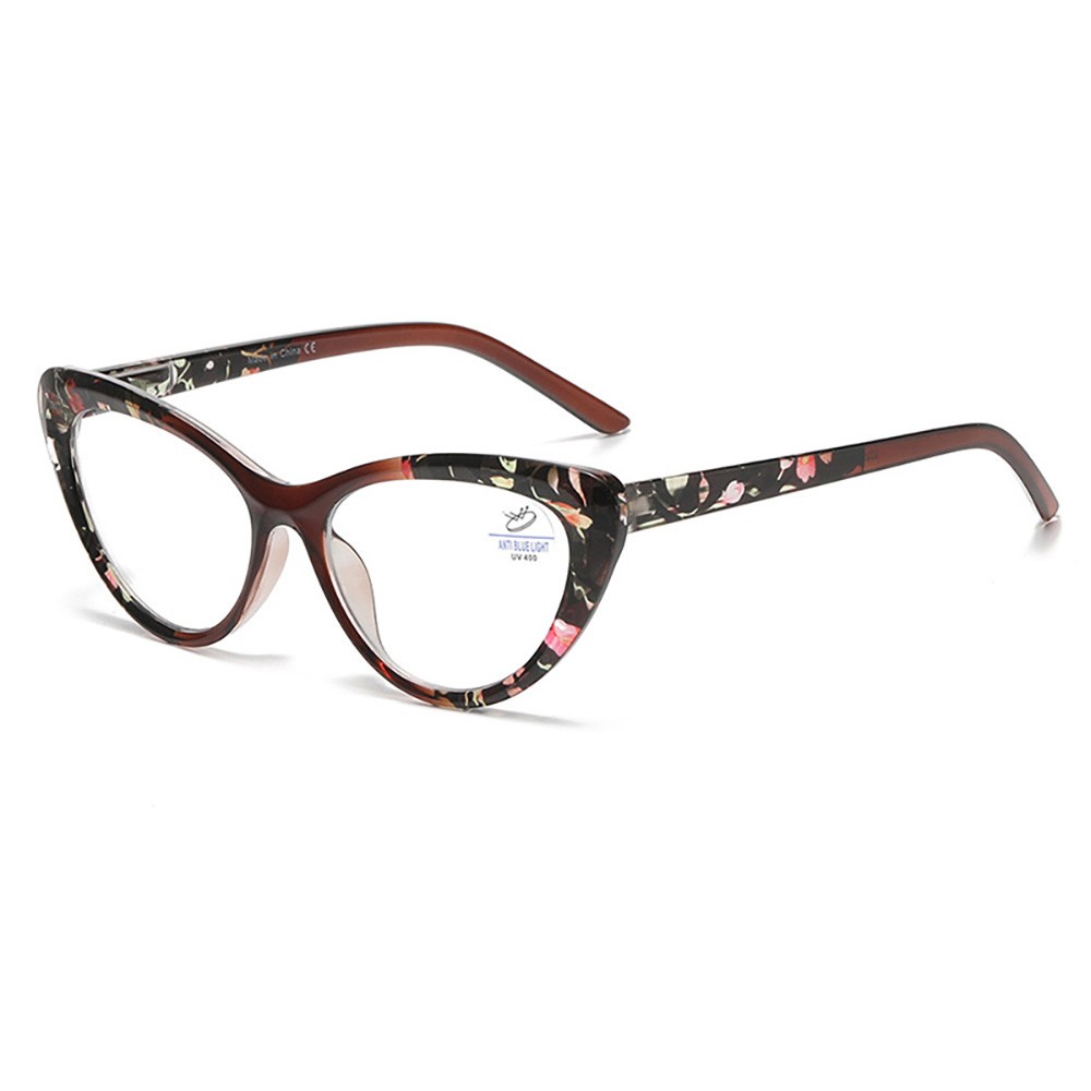 Stylish Cat Eye Reading Glasses Anti Blue Light Computer Readers Cute Eyeglasses