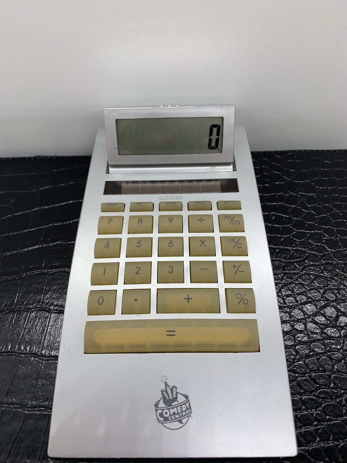 Vintage Calculator Comedy Central Logo Swag Lexon Herve Houplain Working RARE Vintage Calculator Comedy Central Logo Swag Lexon Herve Houplain Working RARE