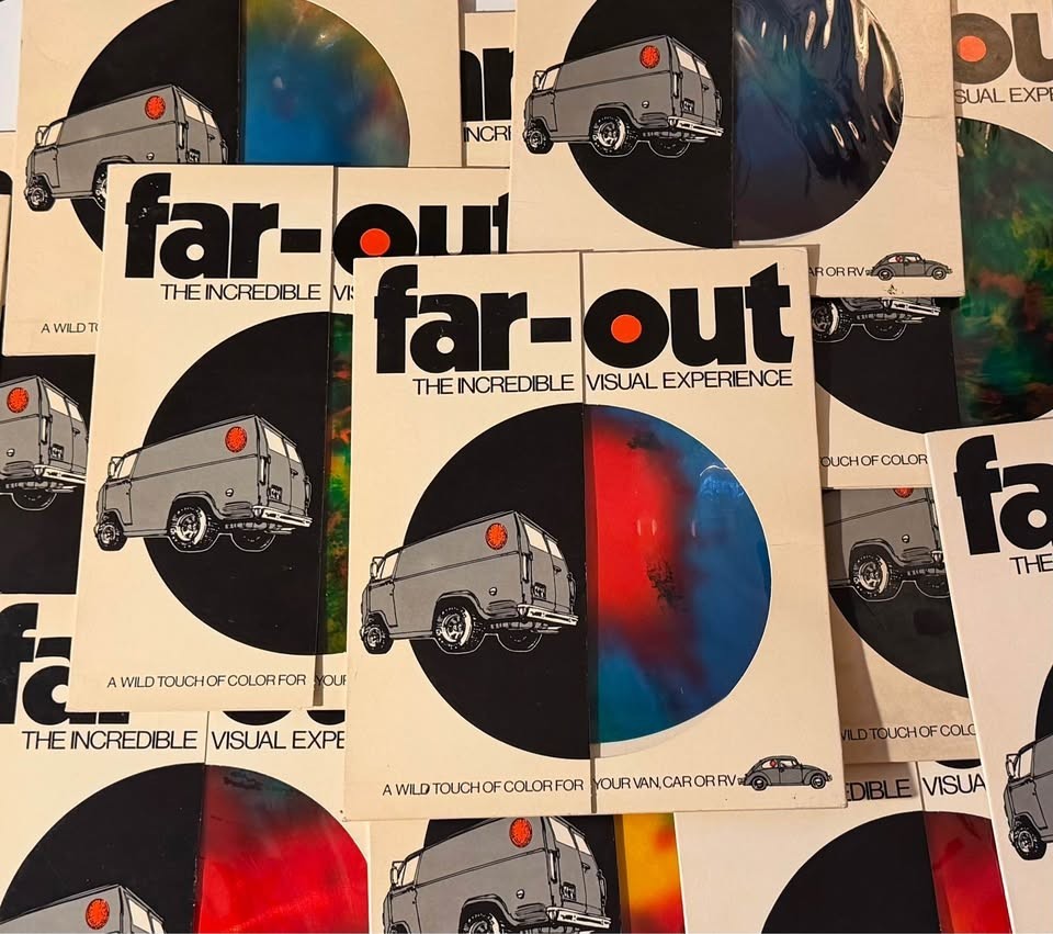 Vintage 1970s Far-Out The Incredible Visual Experience Van Decal NOS Lot of 15
