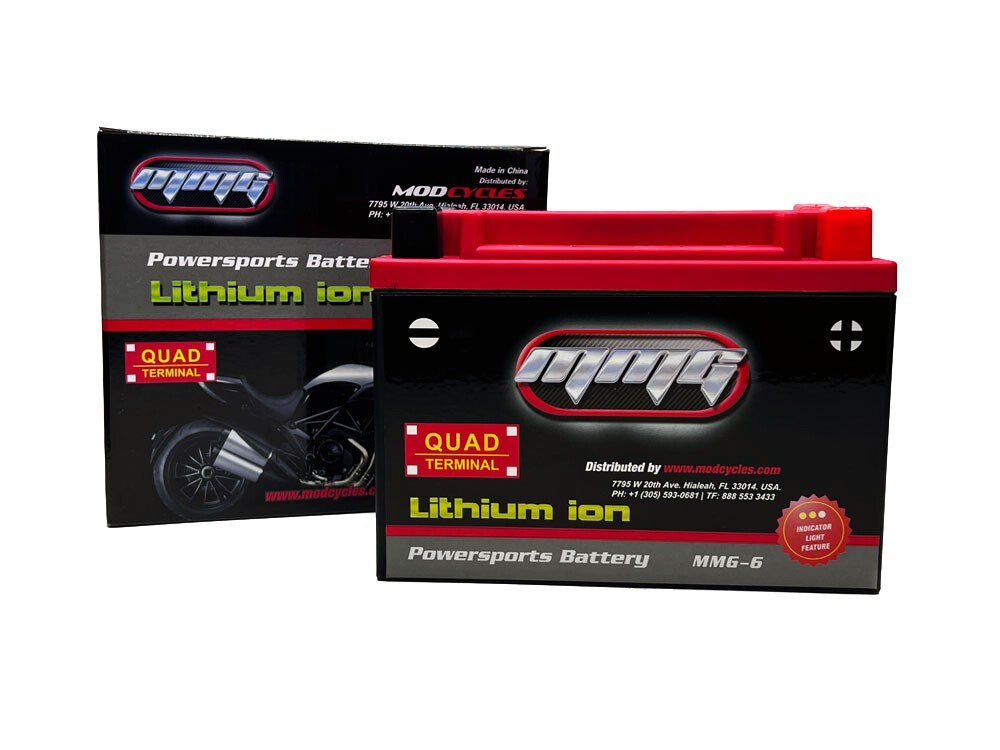 MMG Sealed Lithium Ion Battery 420 CCA Replacement for HVT-1, V-Twin Motorcycles
