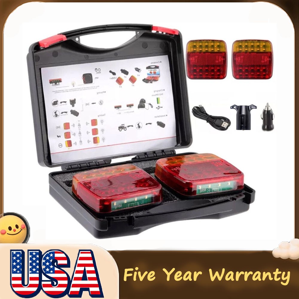 Wireless Magnetic Trailer Lights – Rechargeable LED TailLight Kit For Trailer US