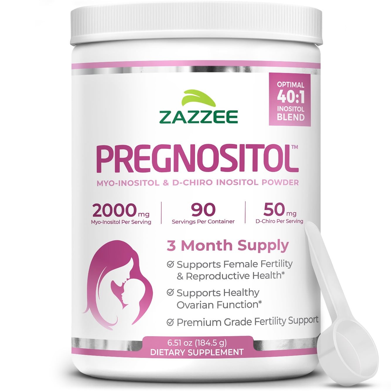 PREGNOSITOL Powder, 3 Month Supply, Myo-Inositol and D-Chiro-Inositol 40:1 Ratio PREGNOSITOL Powder, 3 Month Supply, Myo-Inositol and D-Chiro-Inositol 40:1 Ratio