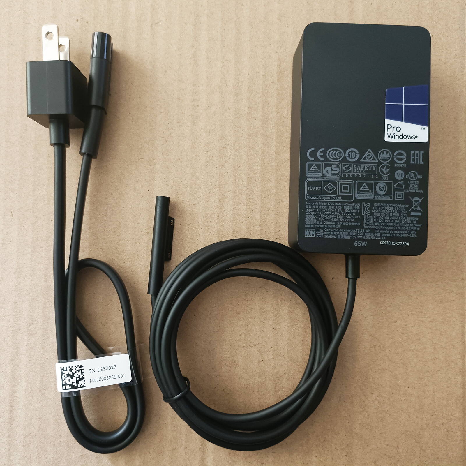 Genuine 65W Microsoft Surface Pro Book 1 2 3 4 5 6 7 X Adapter Charger 1706 1800 Genuine 65W Microsoft Surface Pro Book 1 2 3 4 5 6 7 X Adapter Charger 1706 1800