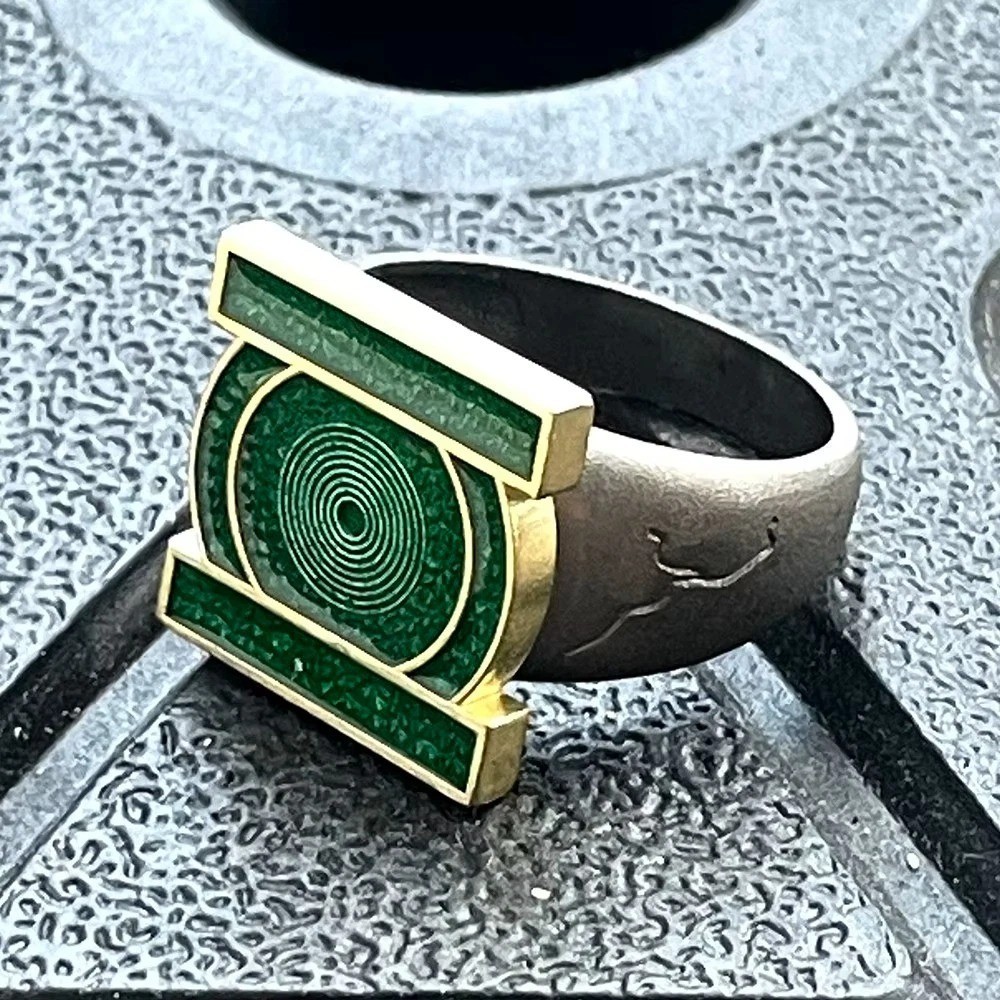 UPDATED John Stewart Green Lantern Cosplay Ring 2026 Resin Printed UPDATED John Stewart Green Lantern Cosplay Ring 2026 Resin Printed