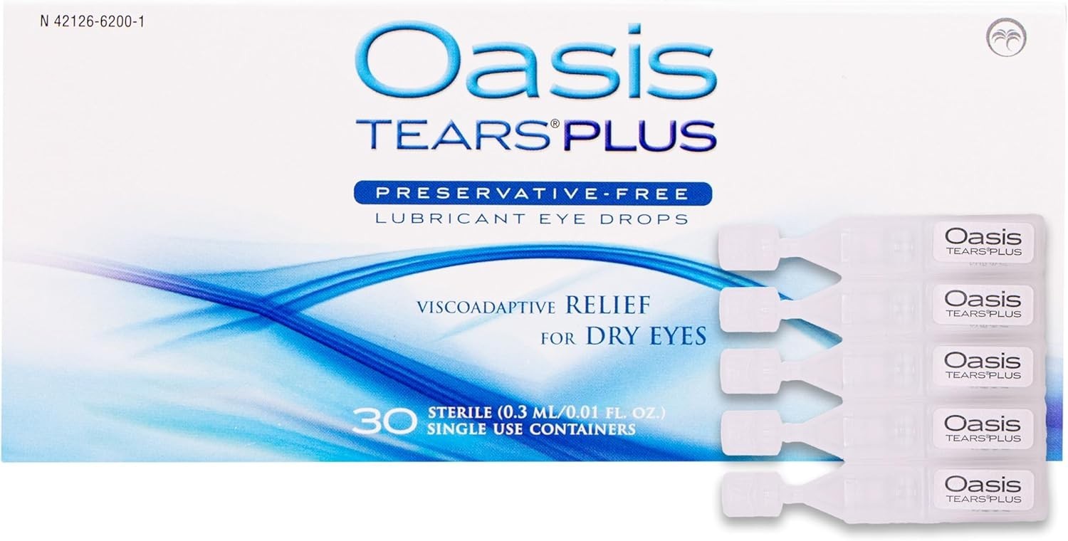 Oasis TEARS PLUS Preservative-Free 30 Containers- Expiration 09/2026 Oasis TEARS PLUS Preservative-Free 30 Containers- Expiration 09/2026