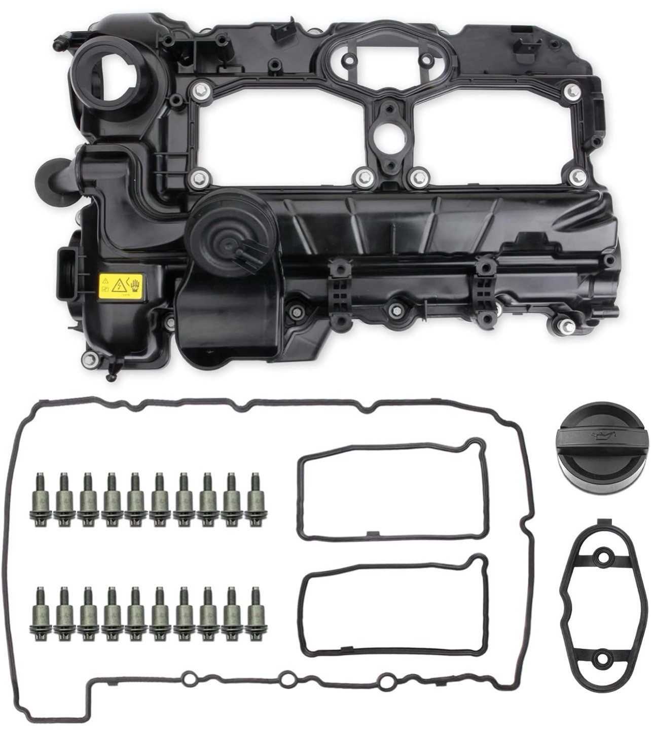 MITZONE N26 Engine Valve Cover with Gasket Bolts Kit & Oil Cap for BMW 2012/2014 MITZONE N26 Engine Valve Cover with Gasket Bolts Kit & Oil Cap for BMW 2012/2014
