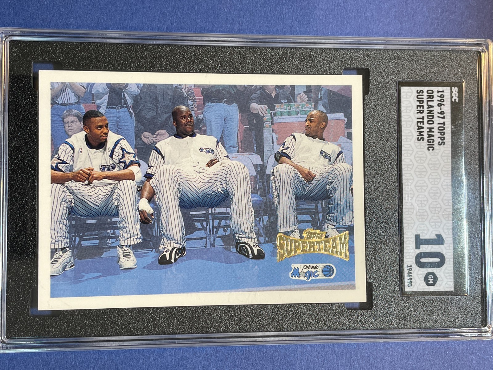 1996-97 Topps #NNO Orlando Magic Super Teams - SGC 10 - Shaquille O\'Neal - Tough