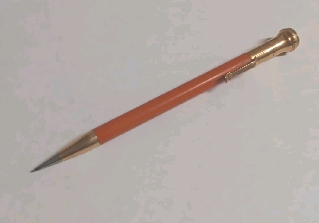 Vintage WAHL-EVERSHARP GOLD FILLED Mechanical Pencil Burnt Orange/orange Vintage WAHL-EVERSHARP GOLD FILLED Mechanical Pencil Burnt Orange/orange