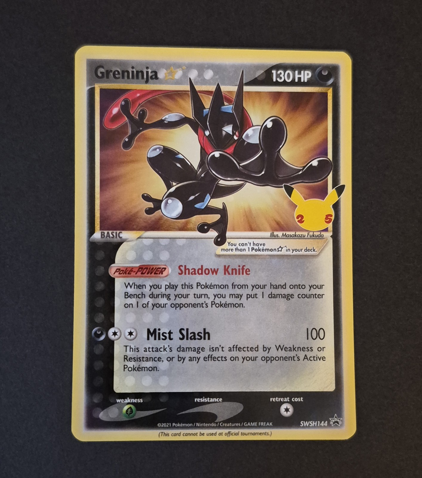 2019-22 Pokemon Sword and Shield Black Star Promo #SWSH144 Greninja Star #V 2019-22 Pokemon Sword and Shield Black Star Promo #SWSH144 Greninja Star #V