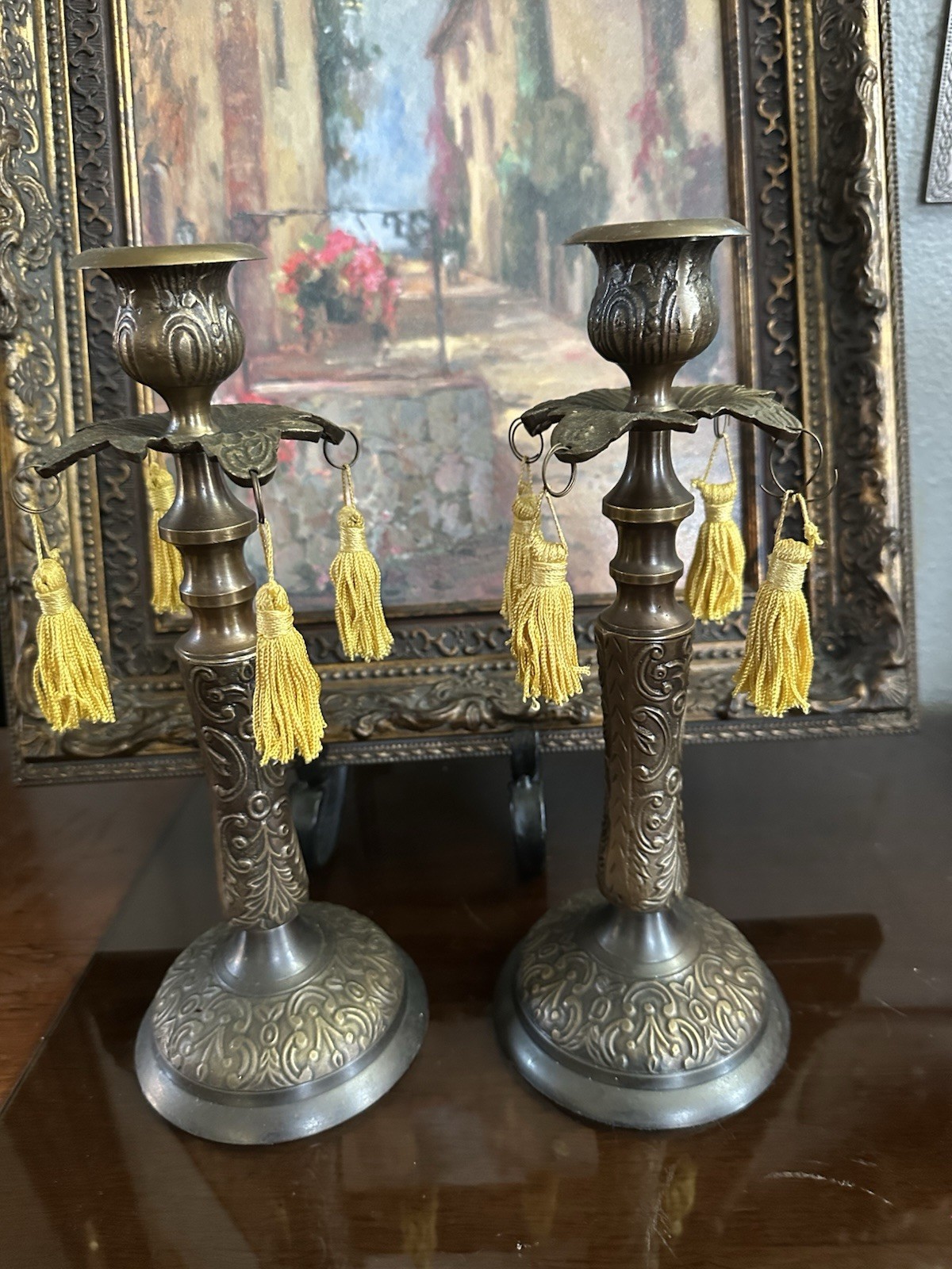 Antique 17th Century BaroqueCandle Holders Antique 17th Century BaroqueCandle Holders