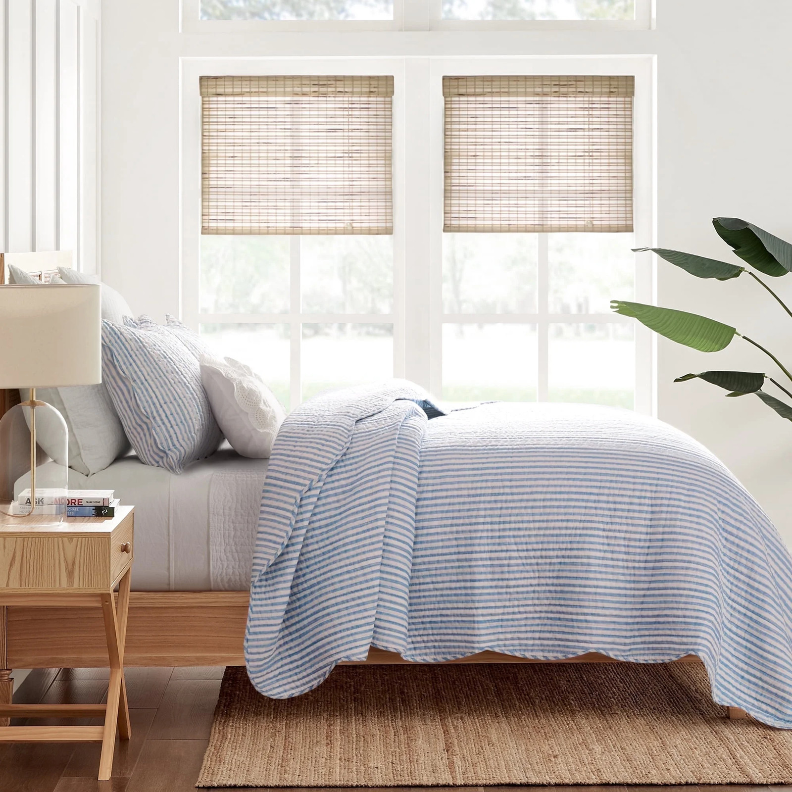 Levtex Home Martha Stripe Twin/Twin XL Quilt Set 68X86In And 1 Sham 20X26In 