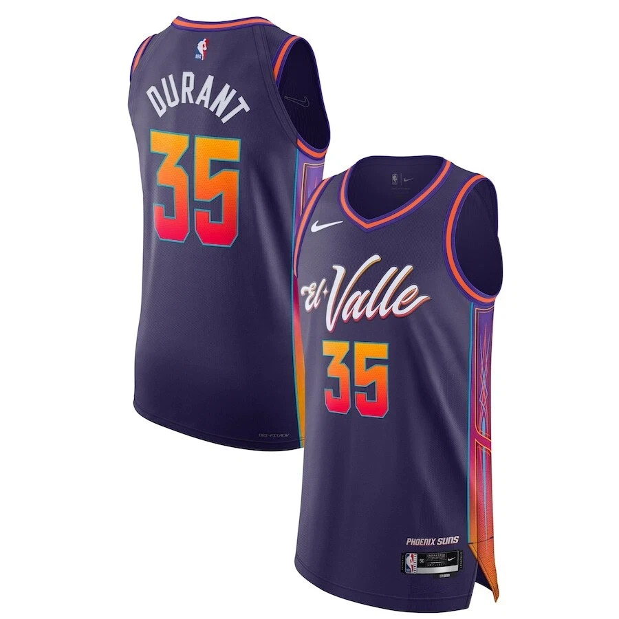 Nike NBA Phoenix Suns Kevin Durant #35 El Valle Dri-FIT Jersey Purple Nike NBA Phoenix Suns Kevin Durant #35 El Valle Dri-FIT Jersey Purple
