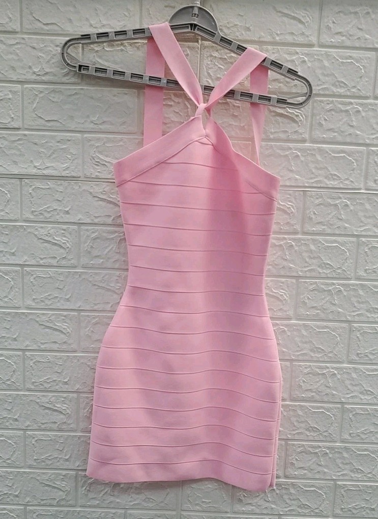 New I Am Gia Vespera Bandage Mini Dress Pink US Size XS New I Am Gia Vespera Bandage Mini Dress Pink US Size XS