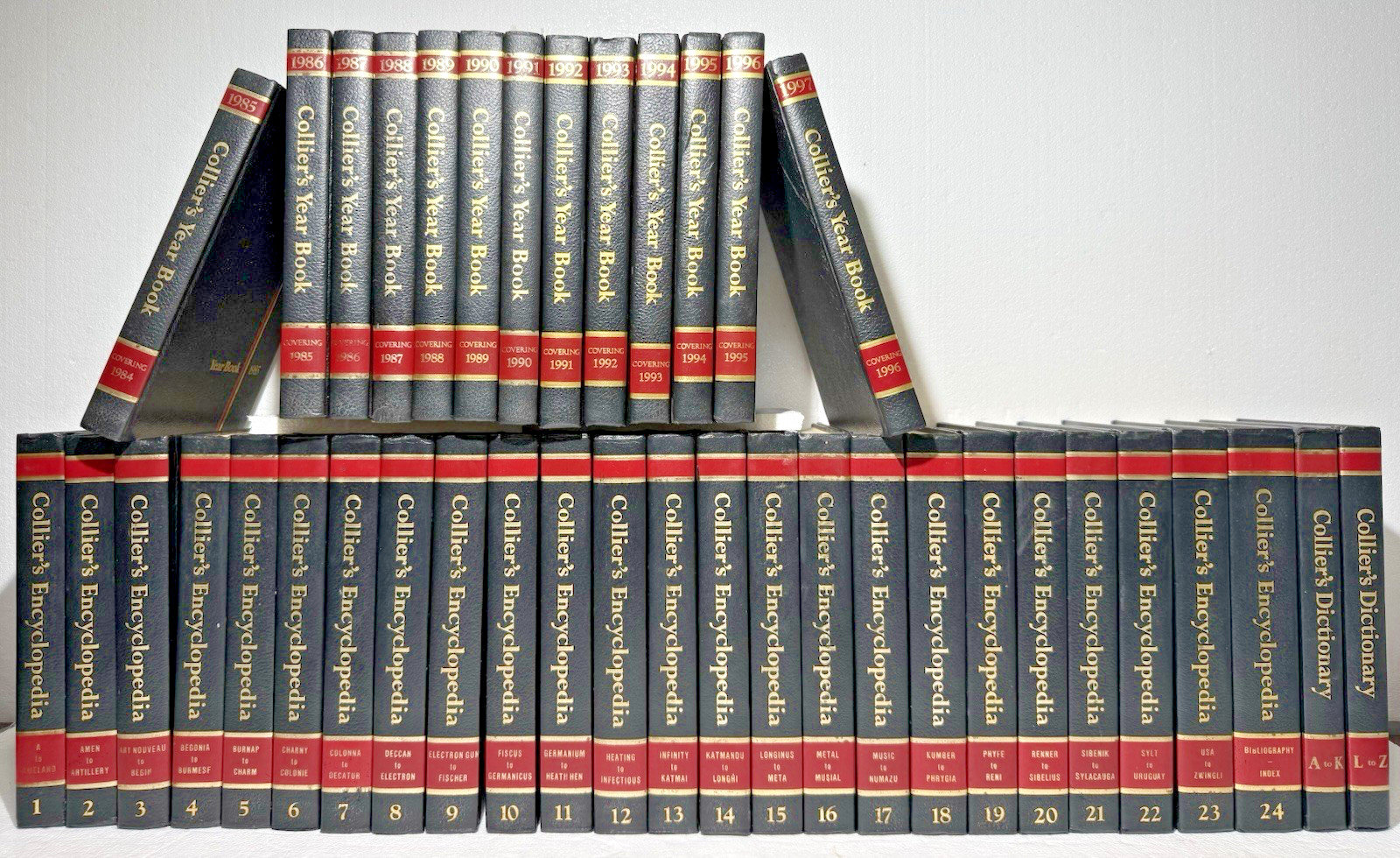 1983 VTG Collier\'s Encyclopedia / Dictionary COMPLETE Super Set W Yearbooks READ 1983 VTG Collier\'s Encyclopedia / Dictionary COMPLETE Super Set W Yearbooks READ
