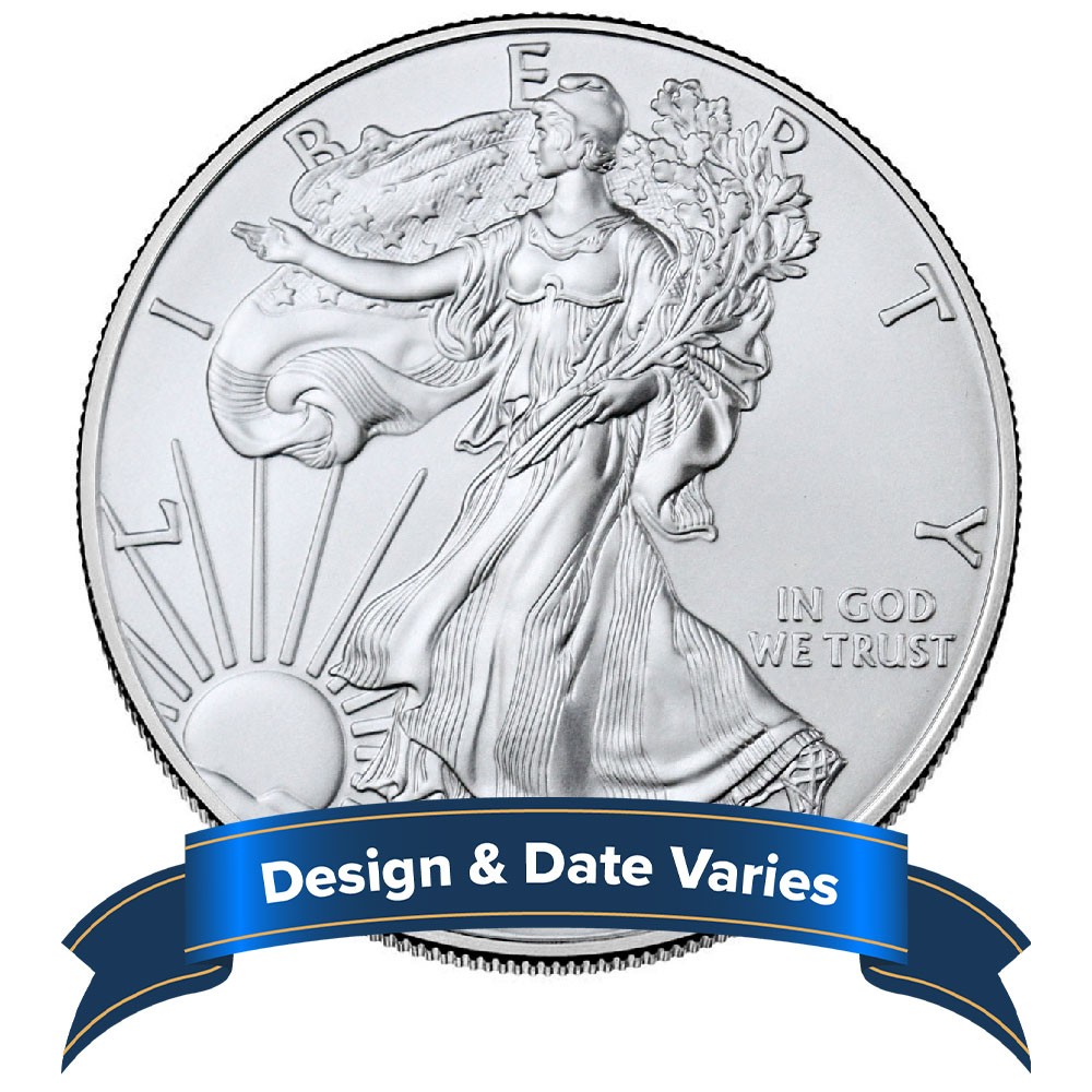 $1 American Silver Eagle 1 oz Random Year Brilliant Uncirculated $1 American Silver Eagle 1 oz Random Year Brilliant Uncirculated