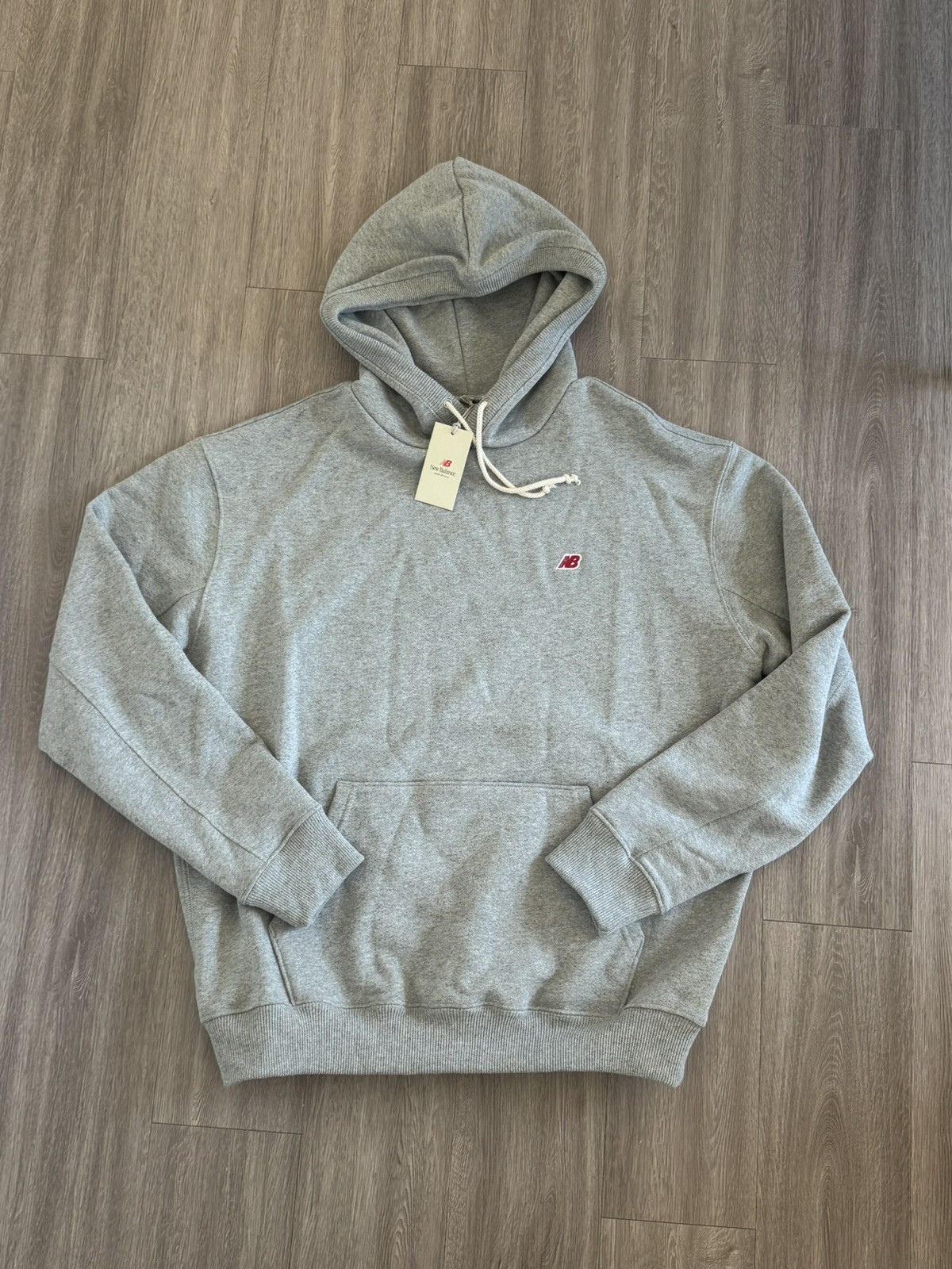 New Balance Men\'s Made in USA Core Hoodie Size L ATHLETIC GREY MT21540AG New New Balance Men\'s Made in USA Core Hoodie Size L ATHLETIC GREY MT21540AG New