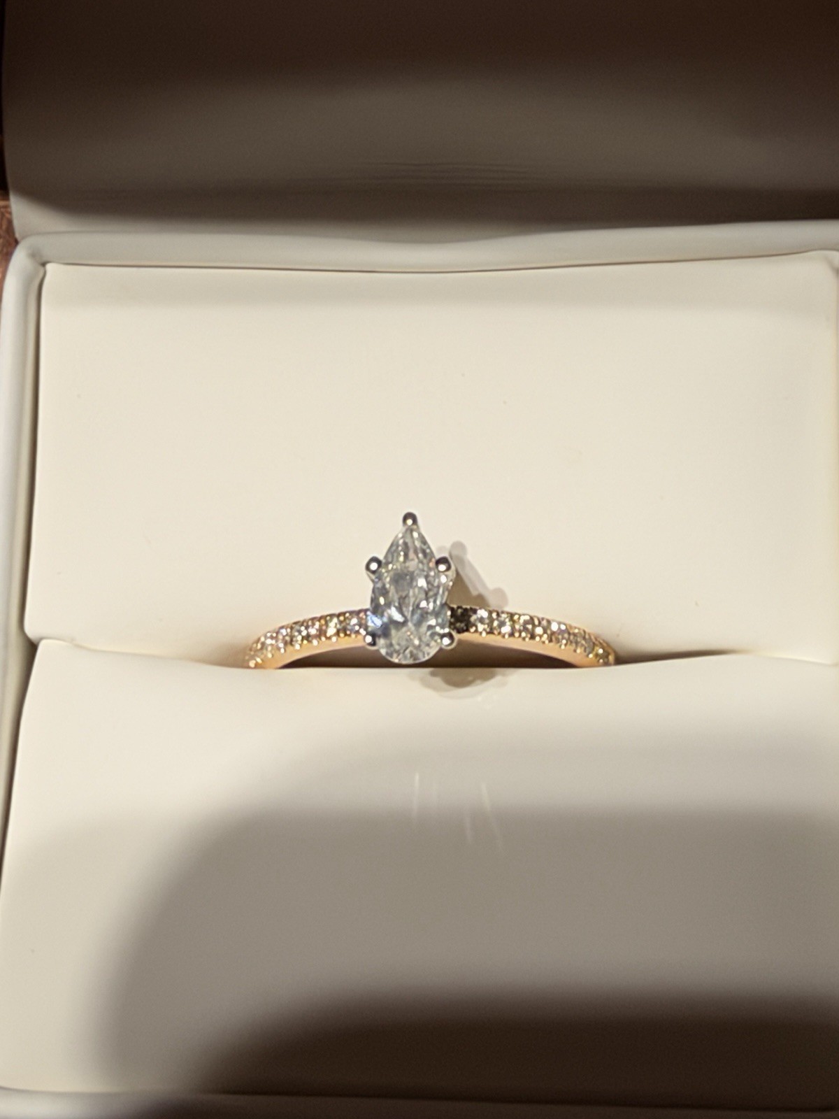Rare Carat 14k Yellow Gold Pear Brilliant Diamond Ring 0.50ctw G SI2 GIA Size 7 Rare Carat 14k Yellow Gold Pear Brilliant Diamond Ring 0.50ctw G SI2 GIA Size 7