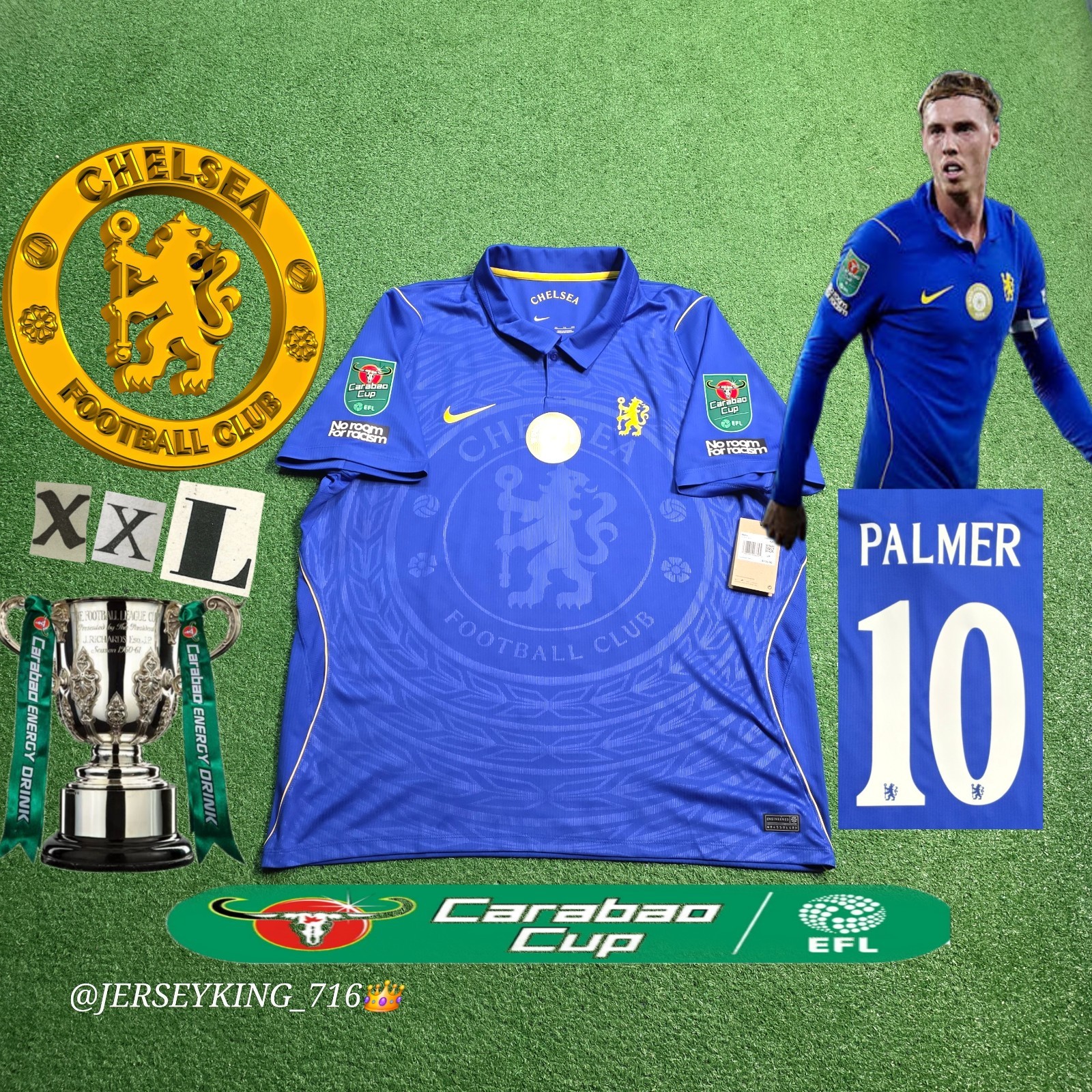 🇬🇧Nike Chelsea FC Cole Palmer#10 2026/2027 Home Blue Jersey XXL CWC Patch 🇬🇧Nike Chelsea FC Cole Palmer#10 2026/2027 Home Blue Jersey XXL CWC Patch