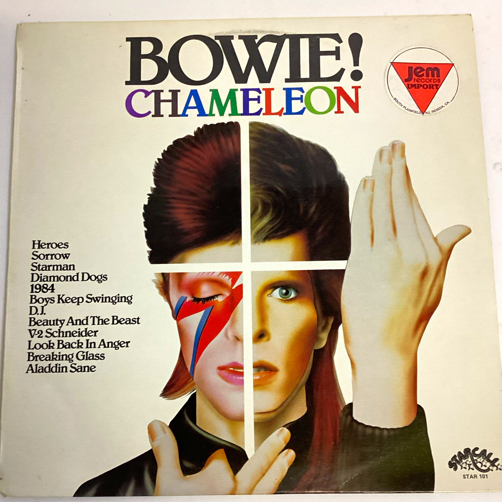 David Bowie Chameleon Starcall STAR 101 1979 Australian vinyl David Bowie Chameleon Starcall STAR 101 1979 Australian vinyl
