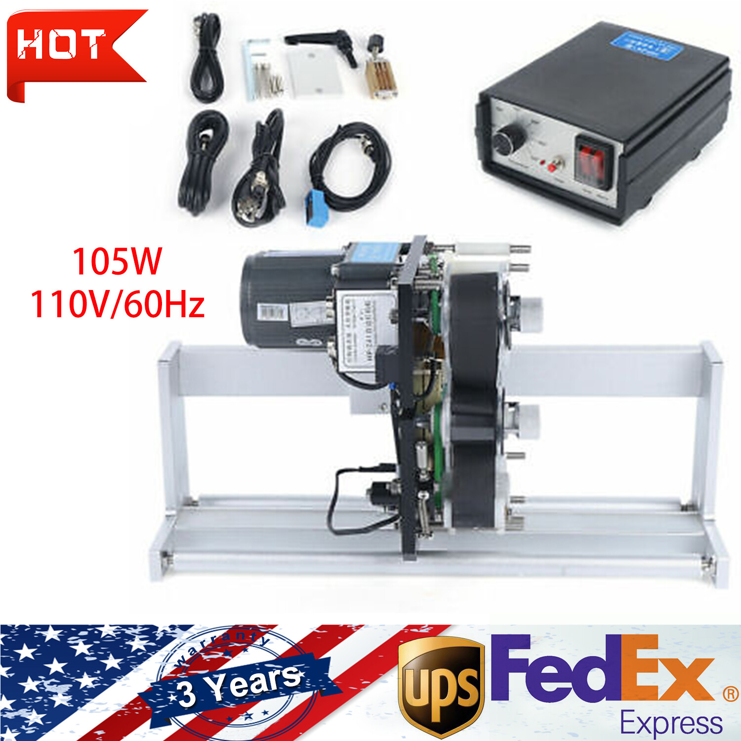 HP-241 Automatic Electric Thermal Ribbon Date & Batch Coder Printer
