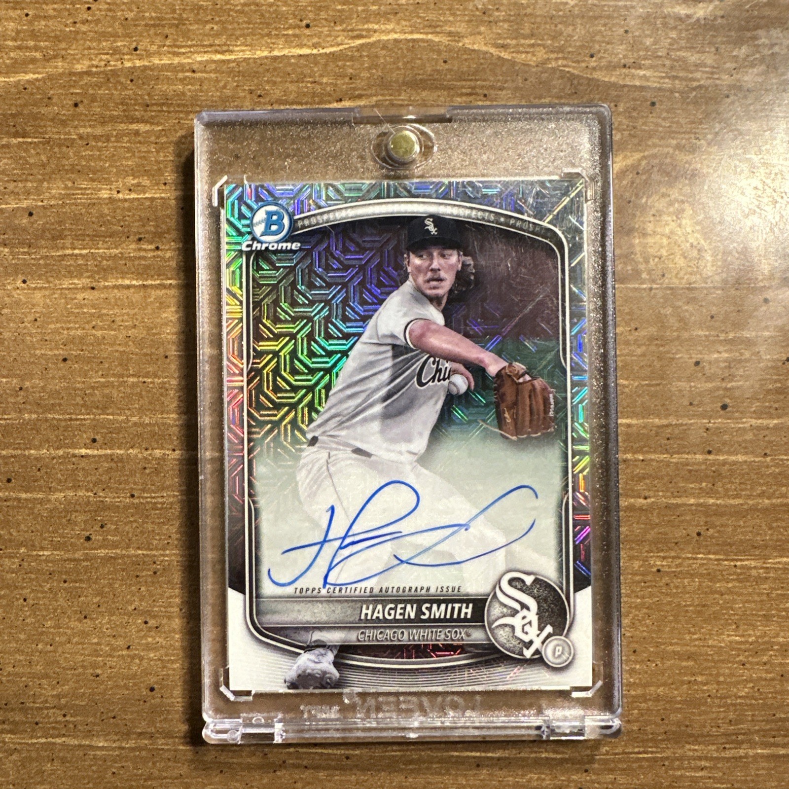 2025 Bowman Hagen Smith Chrome Mega Autographs Mojo Refractor Auto #BMA-HS 2025 Bowman Hagen Smith Chrome Mega Autographs Mojo Refractor Auto #BMA-HS