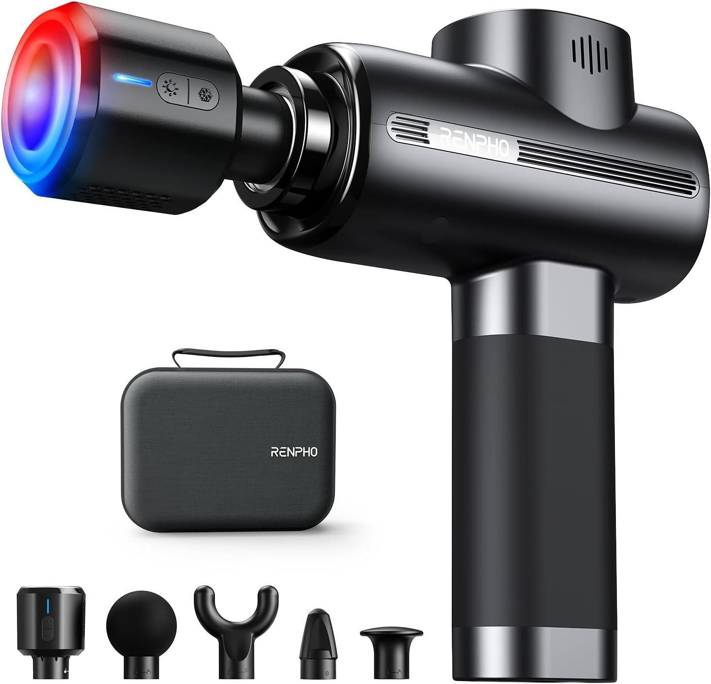 RENPHO Active Thermacool Massage Gun Deep Tissue with Heat and Cold Head Athlete
