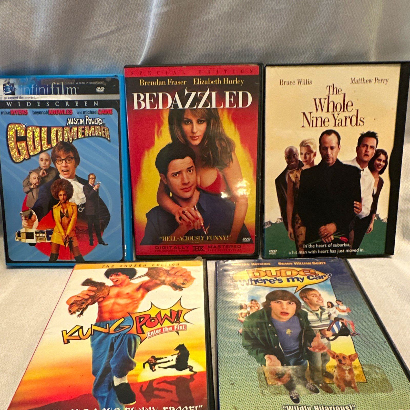 Early 2000’s  comedies Bedazzled, Goldmember, Kung Pow enter the fist, Dude …