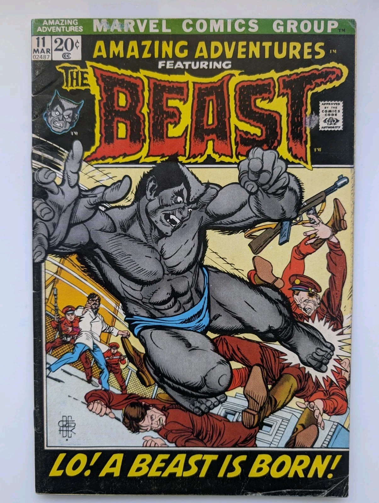 Amazing Adventures 11 1st Appearance Beast with Fur Key Glossy Mid Grade 1972 Amazing Adventures 11 1st Appearance Beast with Fur Key Glossy Mid Grade 1972