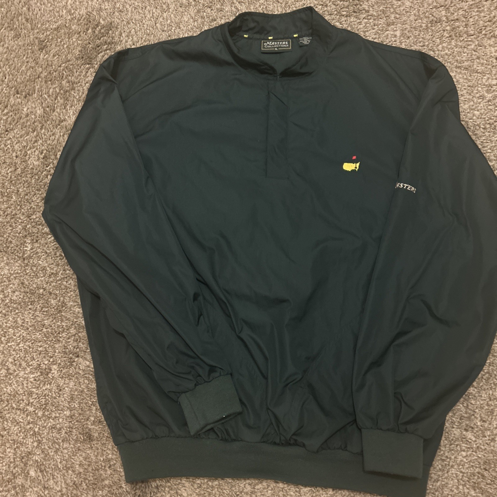 THE MASTERS Collection 3-Button Embroidered (XL) Pull-Over Jacket TIGER WOODS