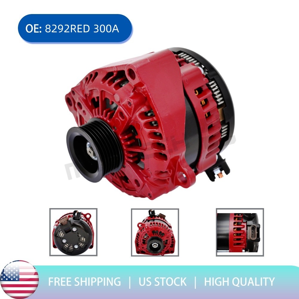 300A 14V RED ALTERNATOR 6 PHASE HAIRPIN 10464443 FOR CHEVY GMC CADILLAC TRUCK